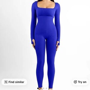 Women's Blue Jumpsuit and Black Jumpsuit